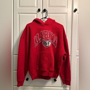 Hollister Red Boxy Fit Alabama Crimson Tide Hoodie